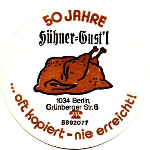 berlin b-be hhner gustl 1a (215-50 jahre-schwarzbraun) 